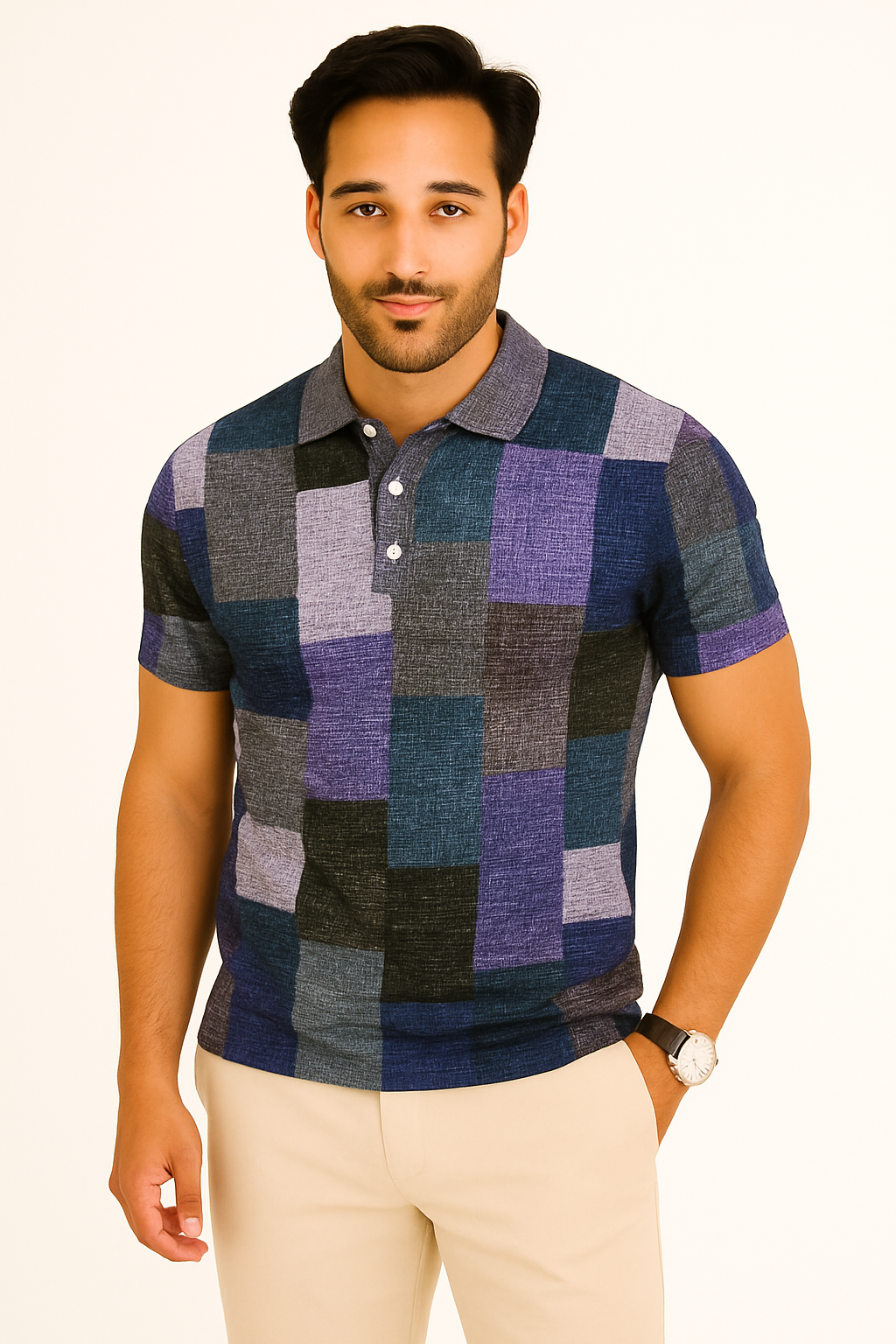 Polo Multicolore à Manches Courtes - Confort Léger et Style Élégant
