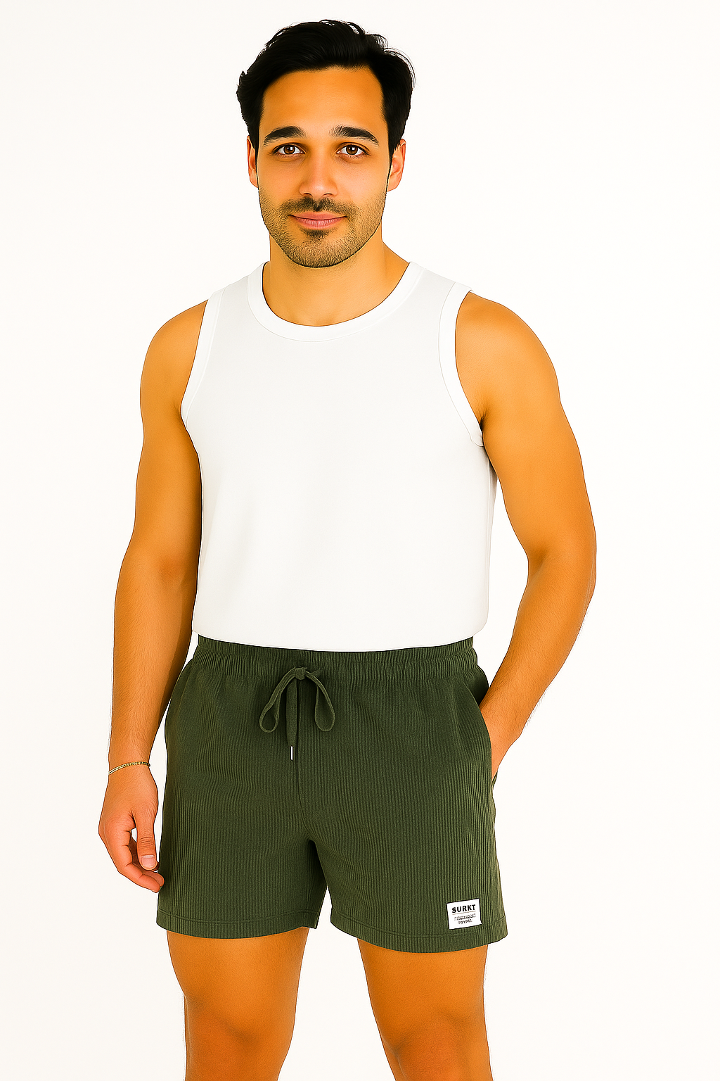 Shorts en Velours Côtelé Élastique - Confort et Style Intemporel
