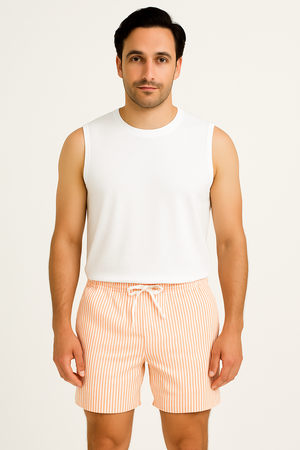 Short de Bain Rayé pour Hommes - Confort et Style à la Plage