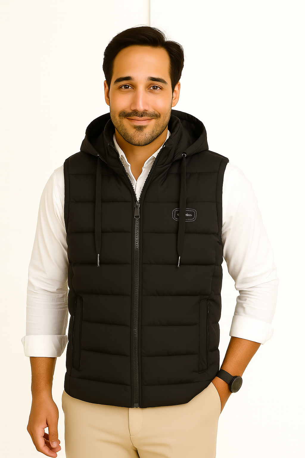Gilet Chauffant Léger pour Hommes - Confort, Mobilité et Style Élégant
