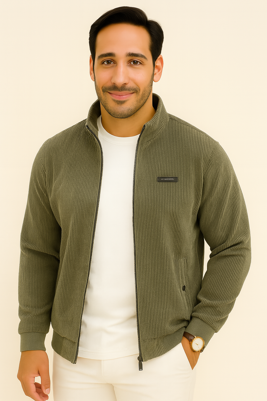 Veste en Velours Côtelé pour l'Hiver - Élégance Classique et Confort Durable