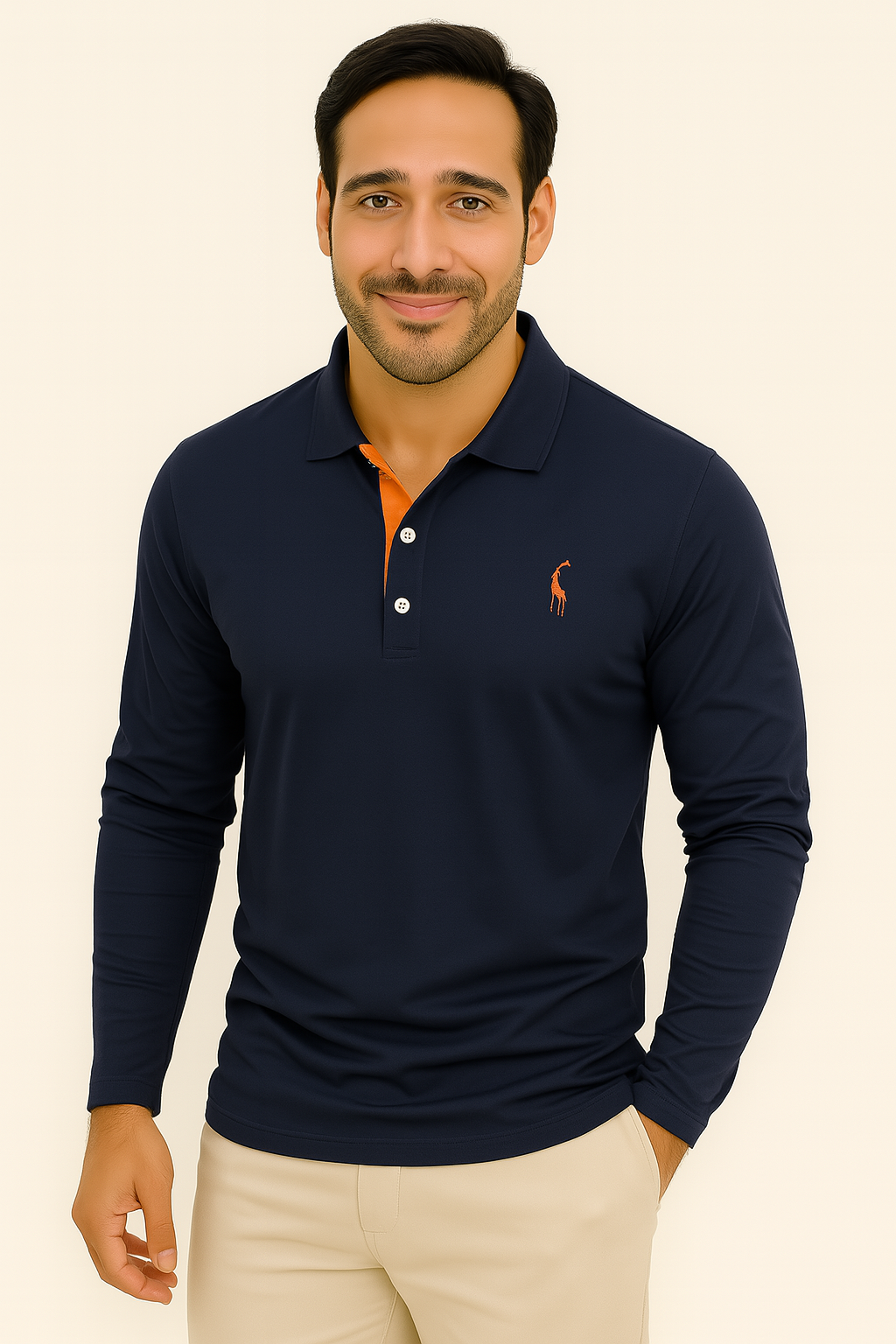 Polo à Manches Longues Classique - Style Intemporel et Confort Durable