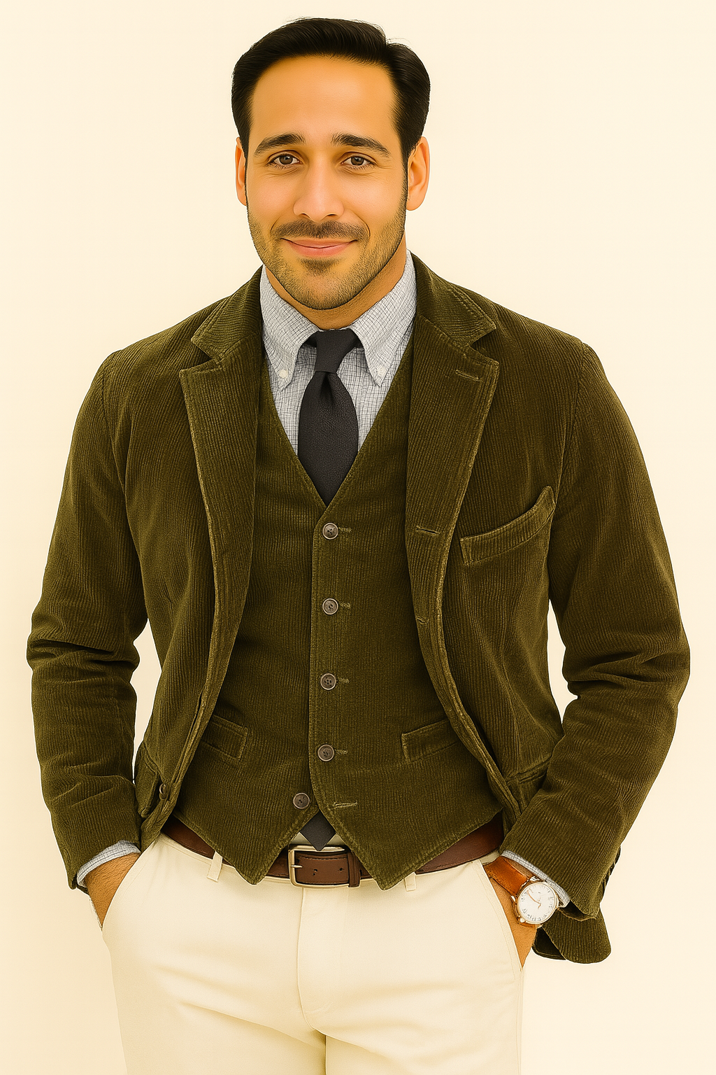 Blazer en Velours Côtelé pour Homme - Élégance et Confort au Quotidien
