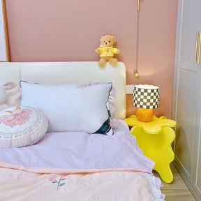 Lampe de Table Géométrique Élégante - Design Unique en Damier et Verre Transparent