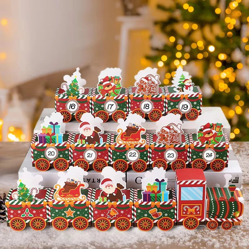 Calendrier de l'Avent pour Enfants - 24 Boîtes à Remplir de Surprises