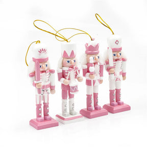 Figurines de Casse-Noisettes Cartoon - Décoration Rose Amusante et Unique