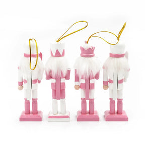 Figurines de Casse-Noisettes Cartoon - Décoration Rose Amusante et Unique