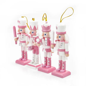 Figurines de Casse-Noisettes Cartoon - Décoration Rose Amusante et Unique