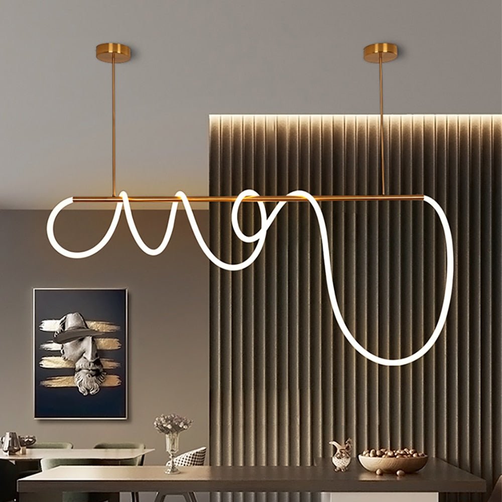 Suspension LED Contemporaine - Design Élégant et Flexible