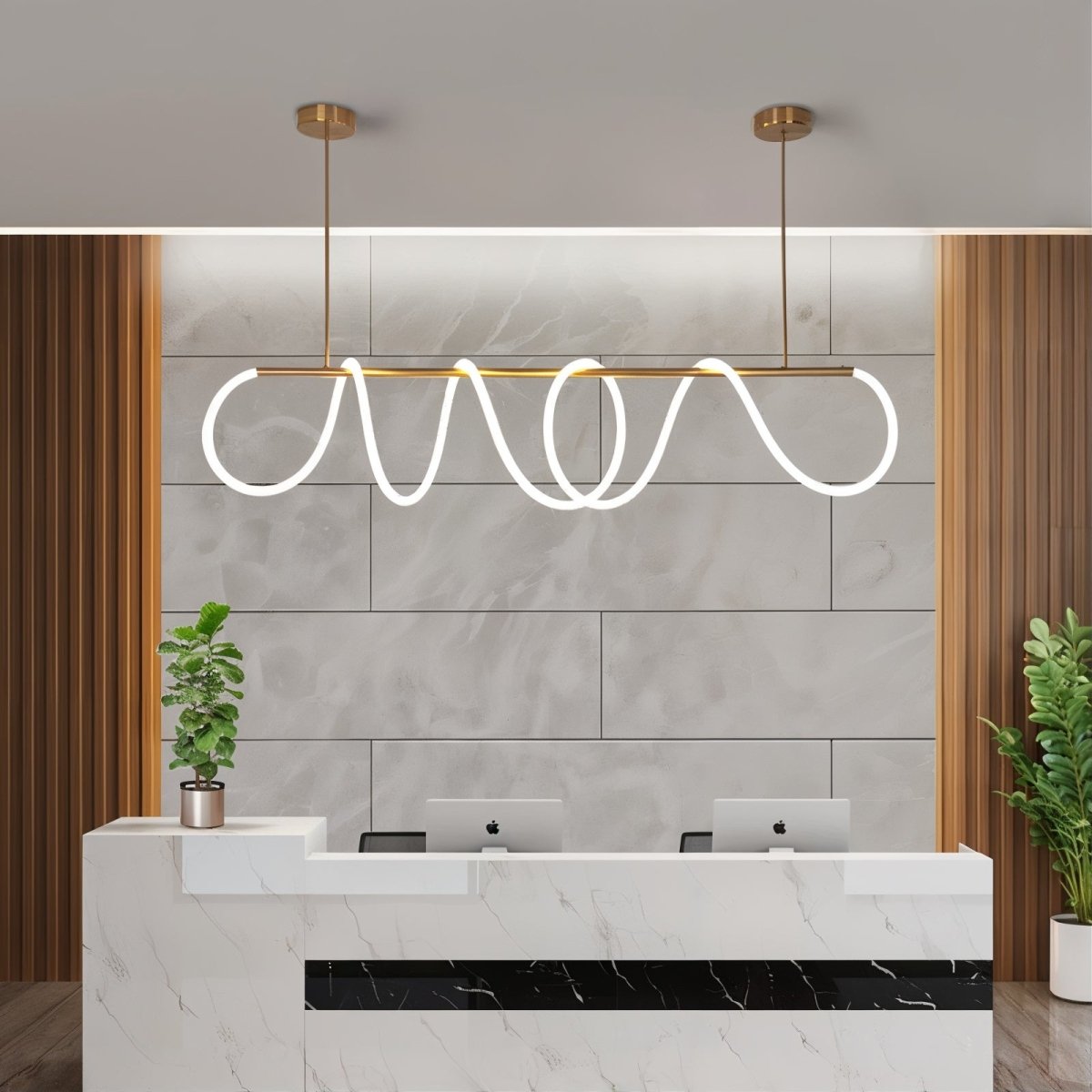 Suspension LED Contemporaine - Design Élégant et Flexible