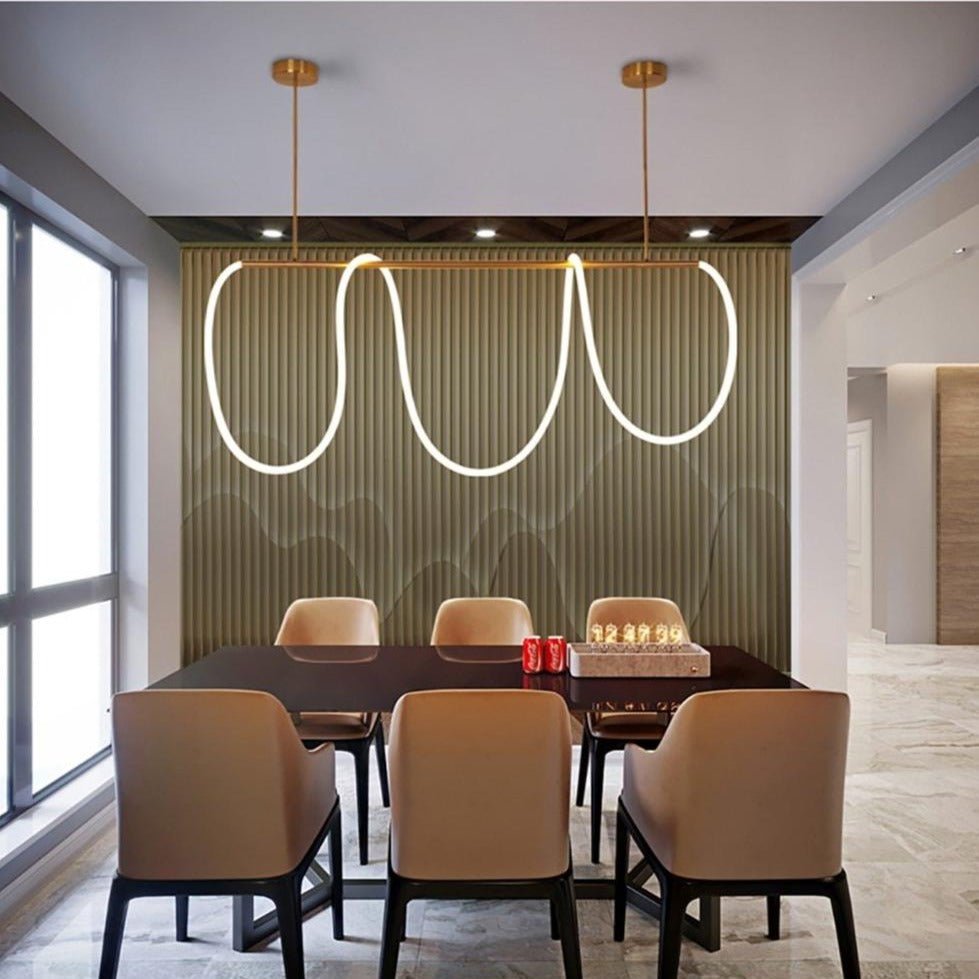 Suspension LED Contemporaine - Design Élégant et Flexible