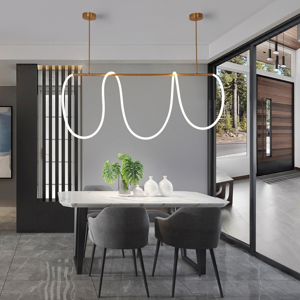 Suspension LED Contemporaine - Design Élégant et Flexible