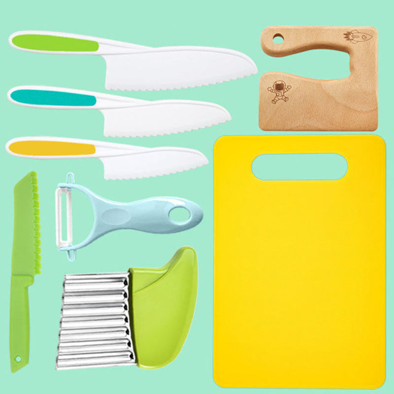 Ensemble de Cuisine pour Enfants - Outils Sûrs et Colorés Sans BPA