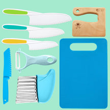 Ensemble de Cuisine pour Enfants - Outils Sûrs et Colorés Sans BPA