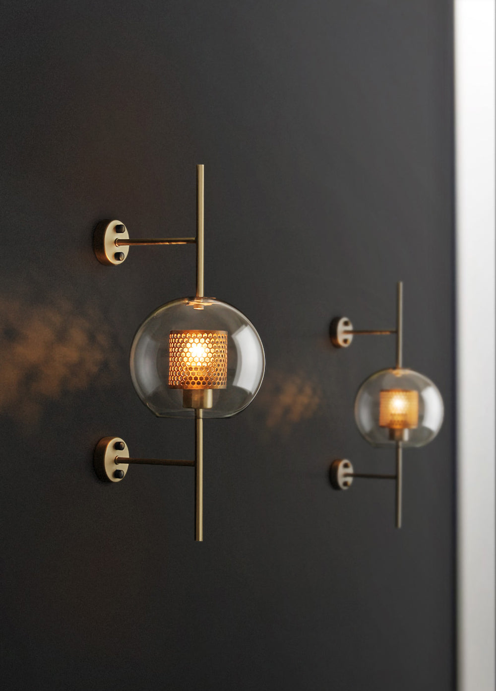 Applique Murale en Verre Éclairée - Éclairage Élégant et Durable