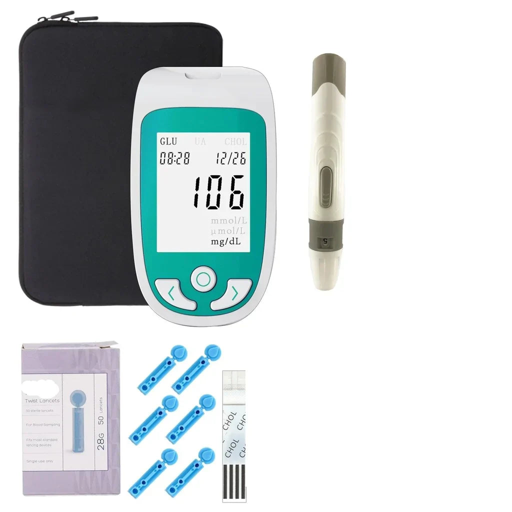 Kit de Test de Cholestérol à Domicile - Précision Rapide et Design Portable