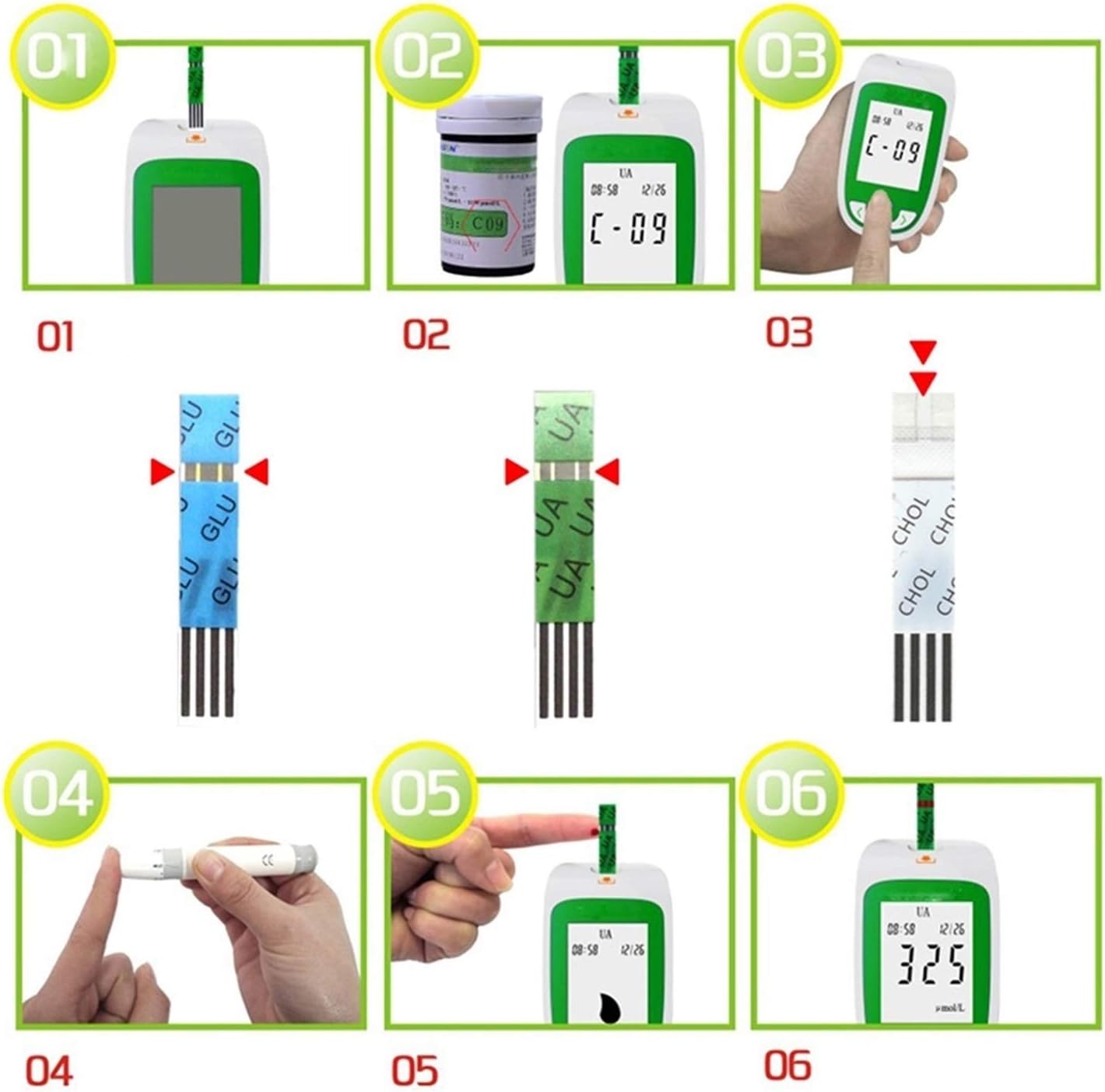 Kit de Test de Cholestérol à Domicile - Précision Rapide et Design Portable