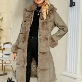 Manteau d'hiver en Peluche - Élégance et Confort pour Femmes