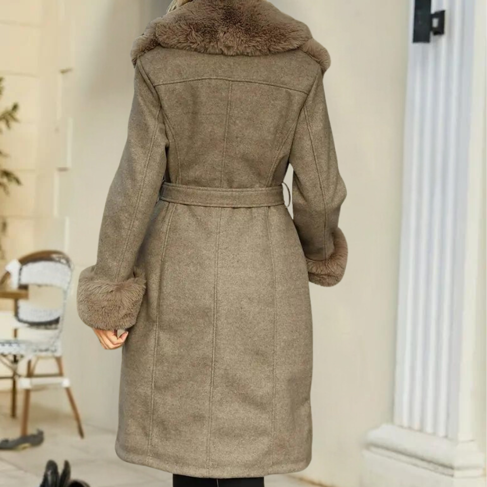 Manteau d'hiver en Peluche - Élégance et Confort pour Femmes
