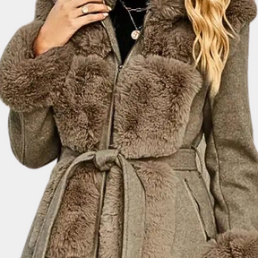 Manteau d'hiver en Peluche - Élégance et Confort pour Femmes