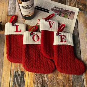 Chaussettes de Noël Personnalisées - Décor Festif et Cadeau Unique