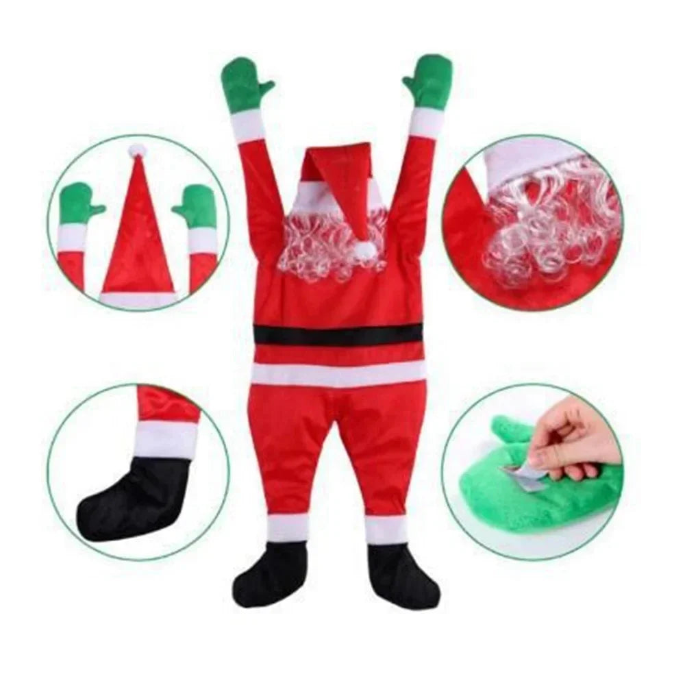 Décoration de Noël Santa Suspendue - Touche Festive et Luxueuse pour Intérieurs