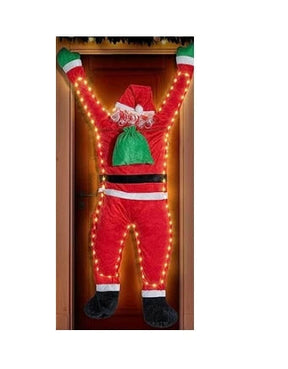Décoration de Noël Santa Suspendue - Touche Festive et Luxueuse pour Intérieurs