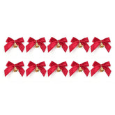 Nœuds de Noël Élégants avec Cloches - Décoration Festive et Polyvalente