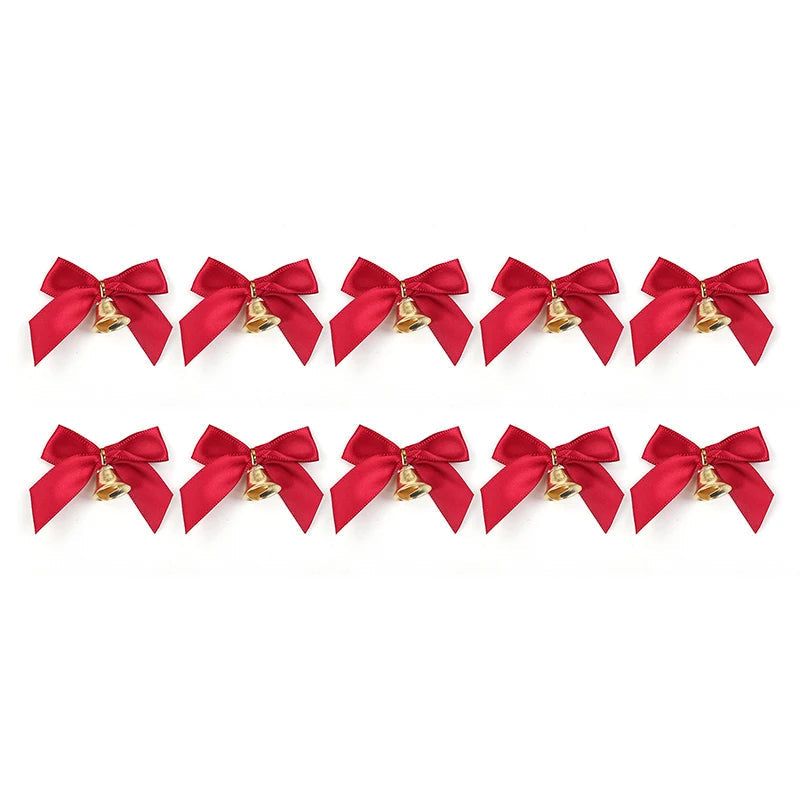 Nœuds de Noël Élégants avec Cloches - Décoration Festive et Polyvalente