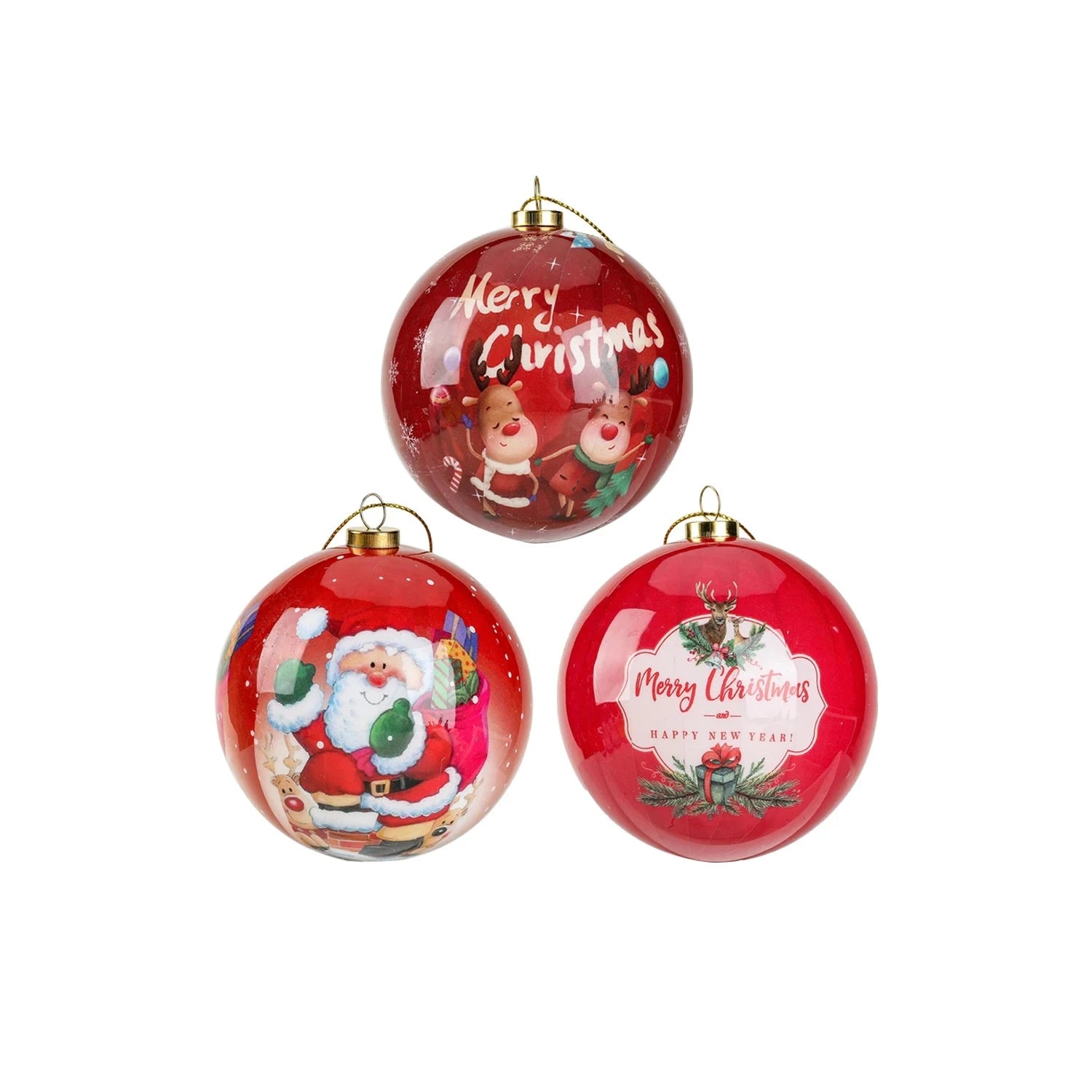 Ornements de Noël Élégants - Décoration Festive et Durable