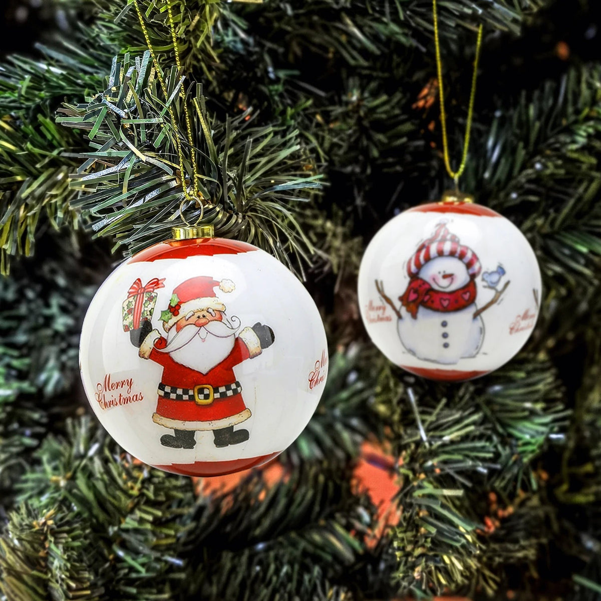 Ornements de Noël Élégants - Décoration Festive et Durable