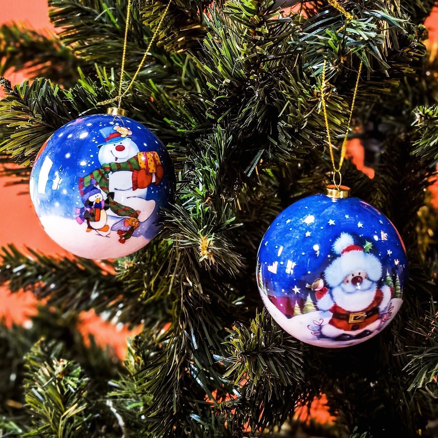 Ornements de Noël Élégants - Décoration Festive et Durable