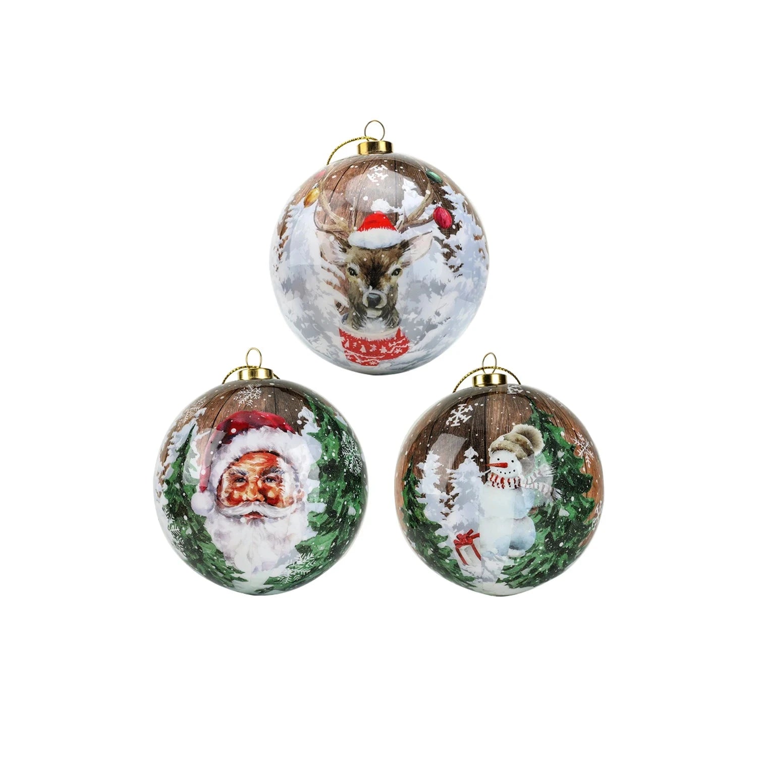 Ornements de Noël Élégants - Décoration Festive et Durable