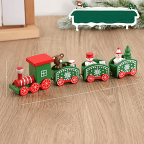 Train de Noël en Bois - Décoration Festive et Ludique