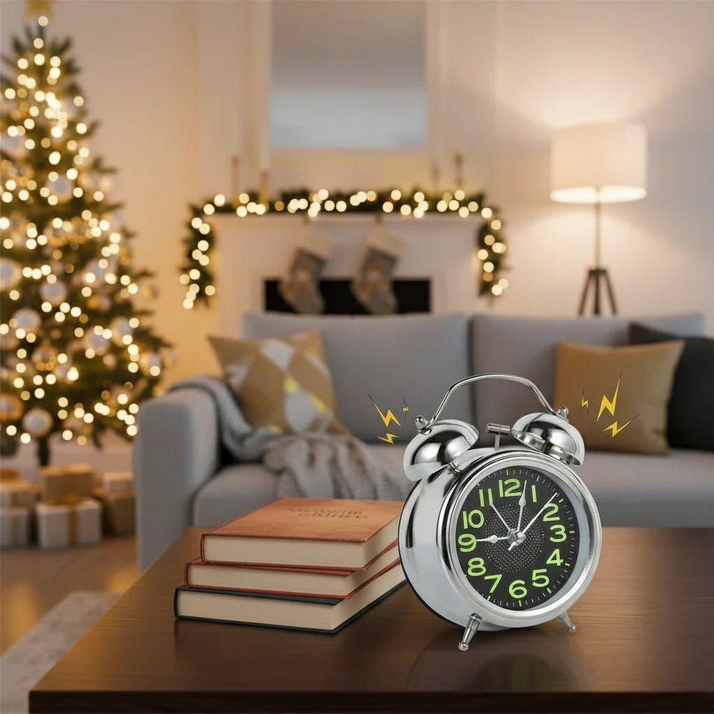 Réveil Fort pour Dormeurs Lourd | Design Rétro à Double Cloches