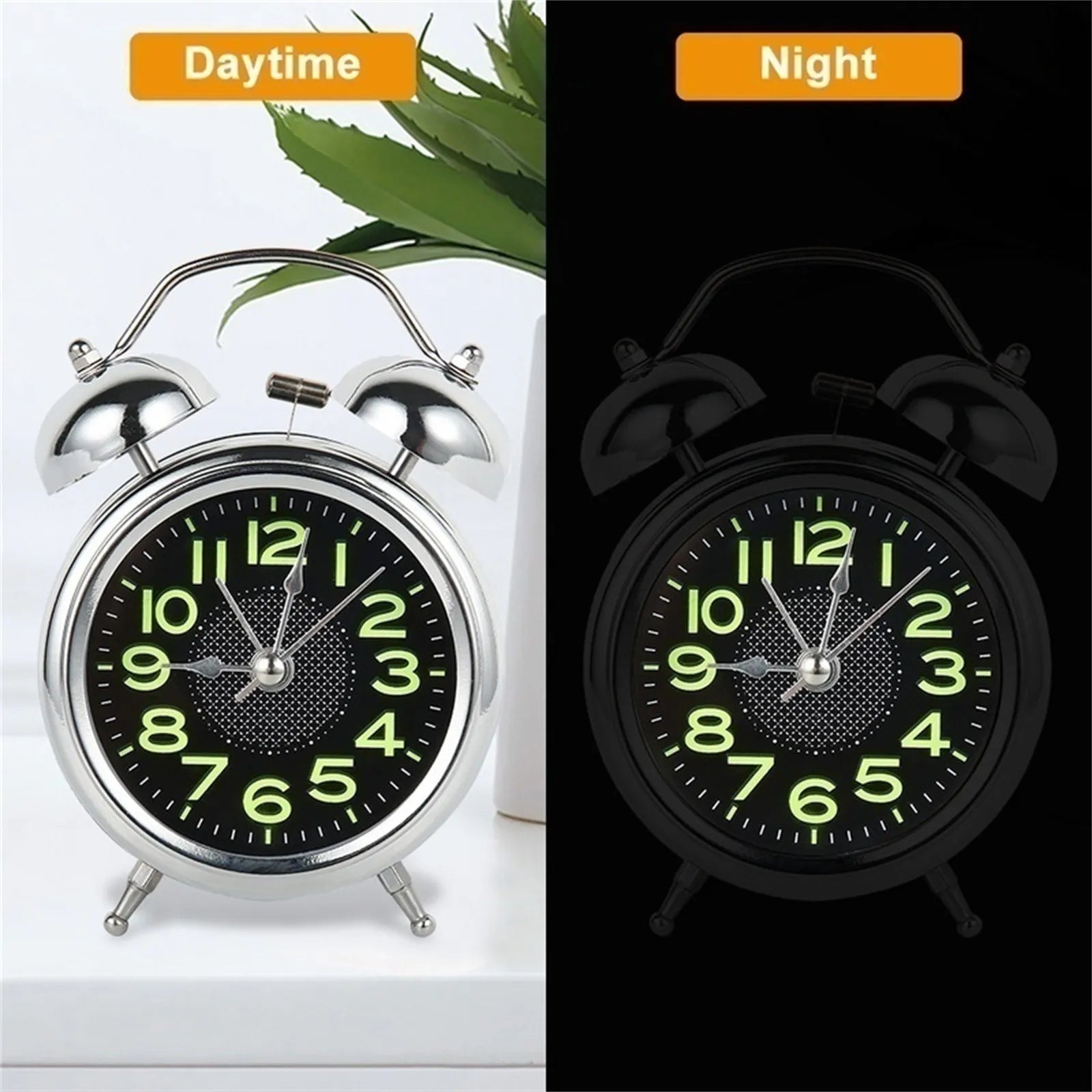 Réveil Fort pour Dormeurs Lourd | Design Rétro à Double Cloches