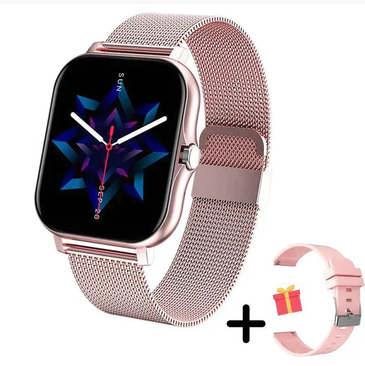 Montre Intelligente de Luxe - Suivi de Santé et Fitness Précis