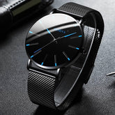Montre à Quartz Élégante pour Hommes - Style Minimaliste et Confort Optimal