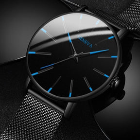 Montre à Quartz Élégante pour Hommes - Style Minimaliste et Confort Optimal