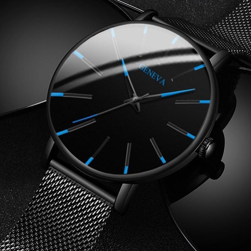 Montre à Quartz Élégante pour Hommes - Style Minimaliste et Confort Optimal