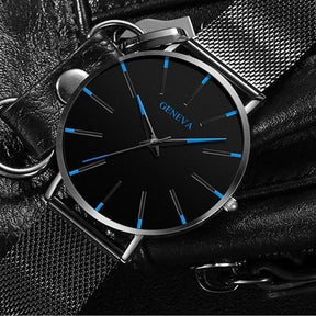 Montre à Quartz Élégante pour Hommes - Style Minimaliste et Confort Optimal