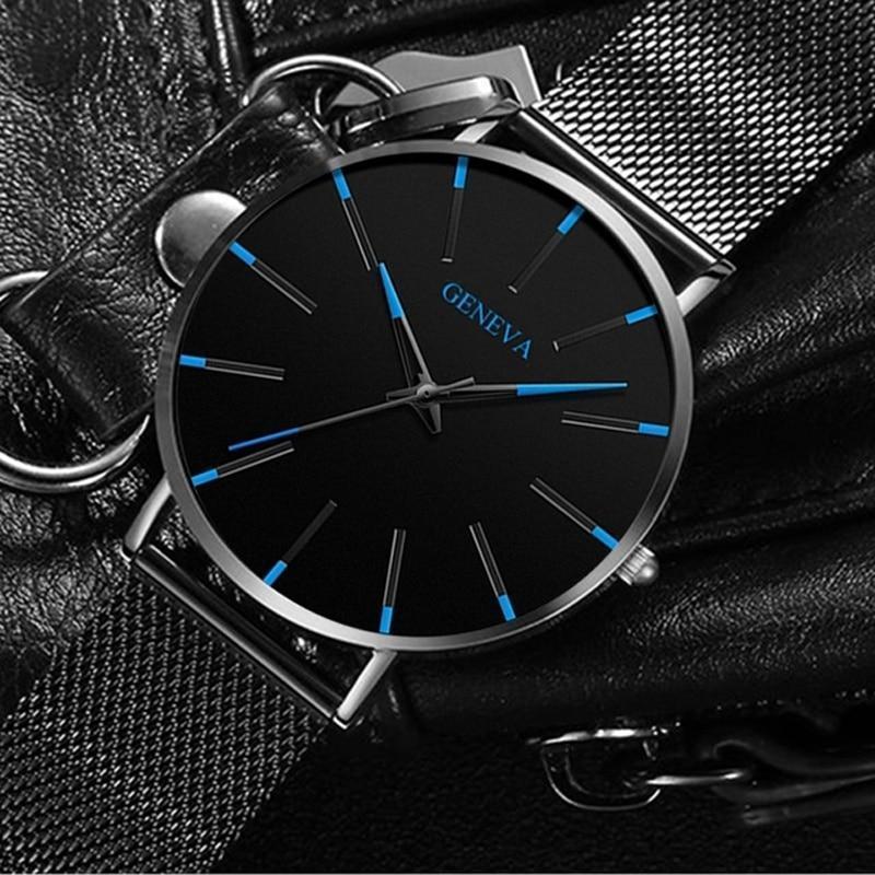 Montre à Quartz Élégante pour Hommes - Style Minimaliste et Confort Optimal