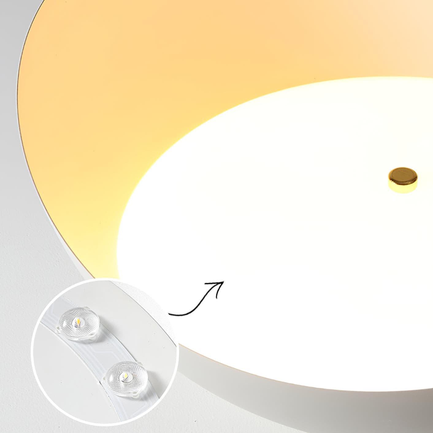 Lampe de Plafond LED Moderne - Design Élégant en Halo et Économie d'Énergie