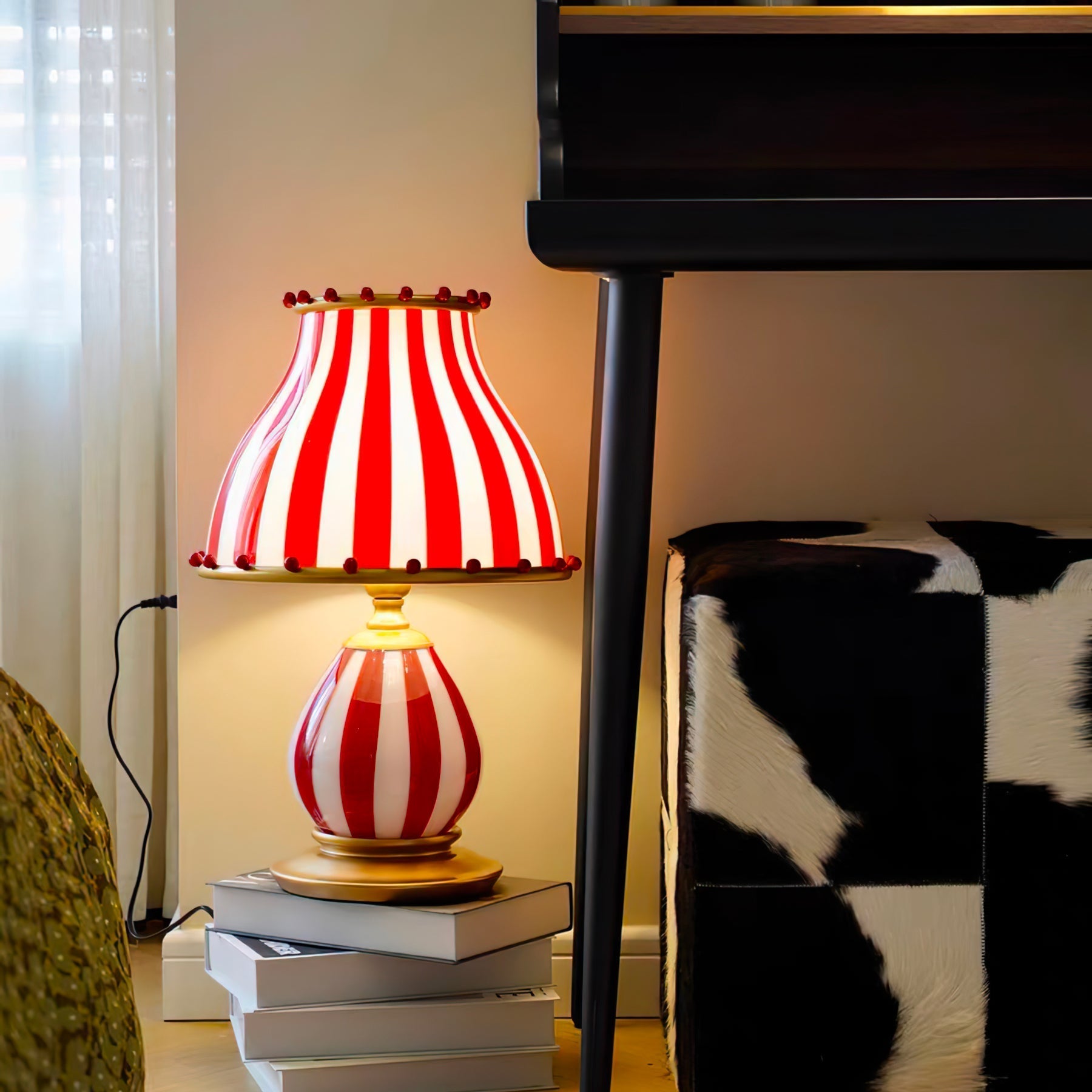 Lampe de Table Cirque Vintage - Éclat Énergique et Élégance Intemporelle