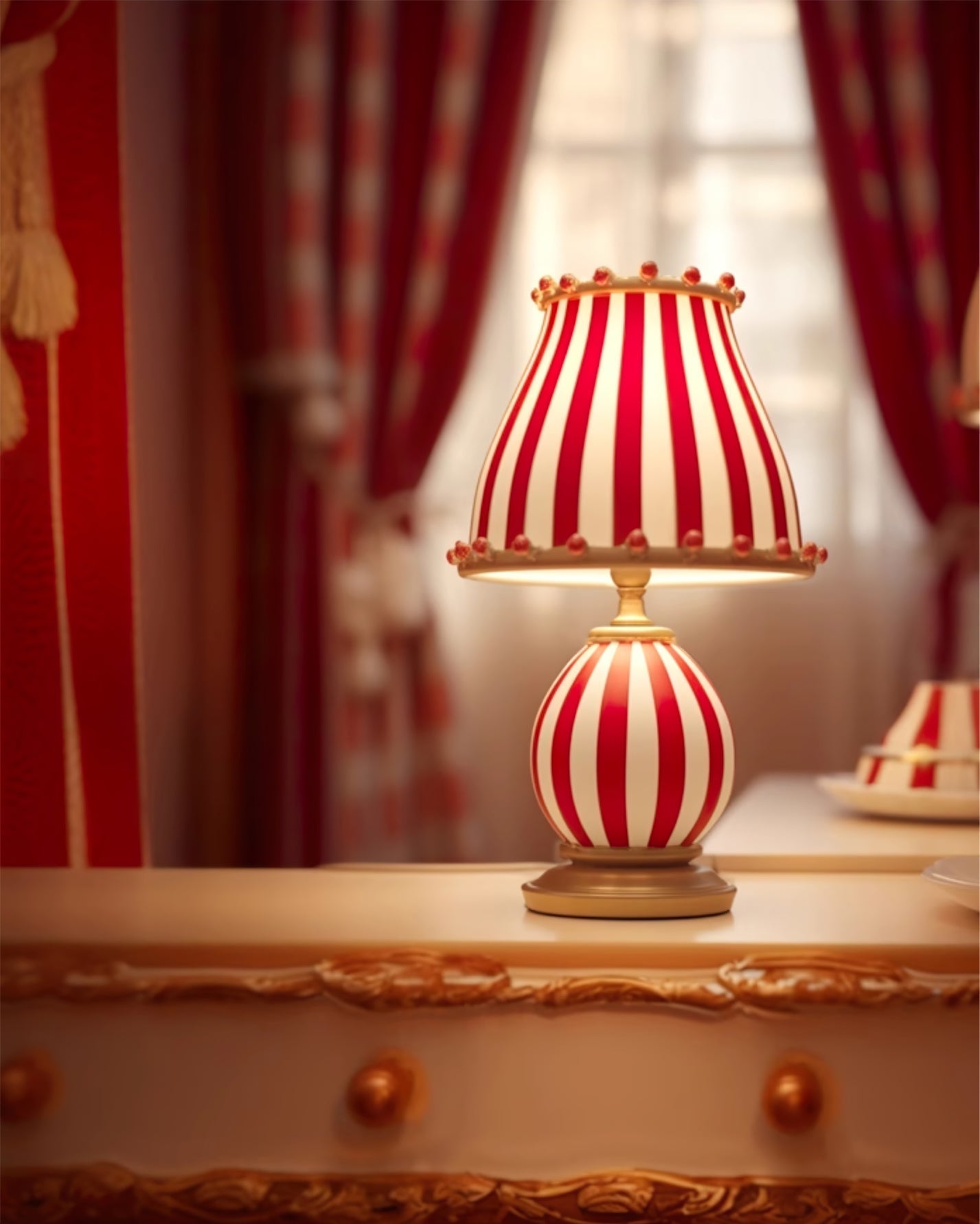 Lampe de Table Cirque Vintage - Éclat Énergique et Élégance Intemporelle