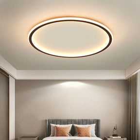 Lampe de Plafond Scandinave Ronde - Design Élégant et Atmosphère Chaleureuse