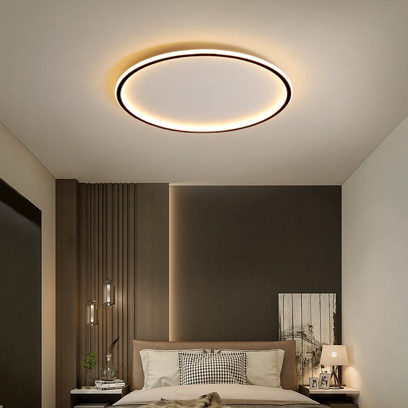 Lampe de Plafond Scandinave Ronde - Design Élégant et Atmosphère Chaleureuse