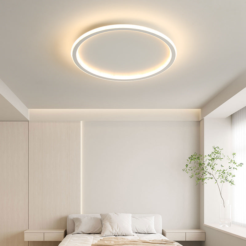 Lampe de Plafond Scandinave Ronde - Design Élégant et Atmosphère Chaleureuse