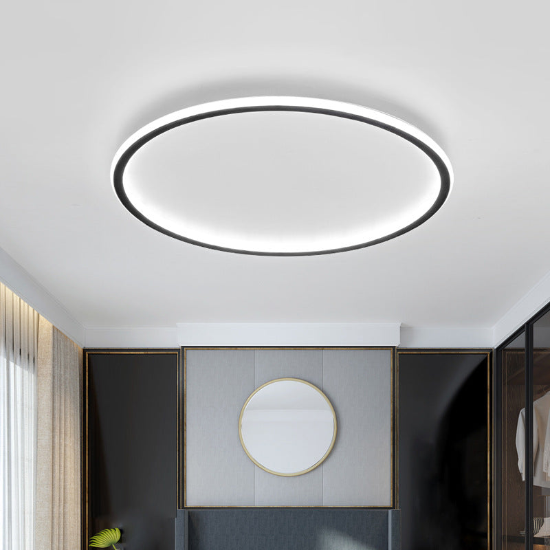 Lampe de Plafond Scandinave Ronde - Design Élégant et Atmosphère Chaleureuse