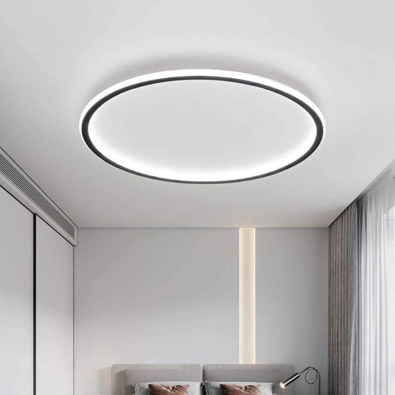 Lampe de Plafond Scandinave Ronde - Design Élégant et Atmosphère Chaleureuse